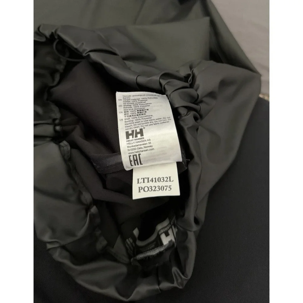 Helly Hansen Rain Pants Size 152/12 Black Voss Waterproof Junior Youth Outdoors